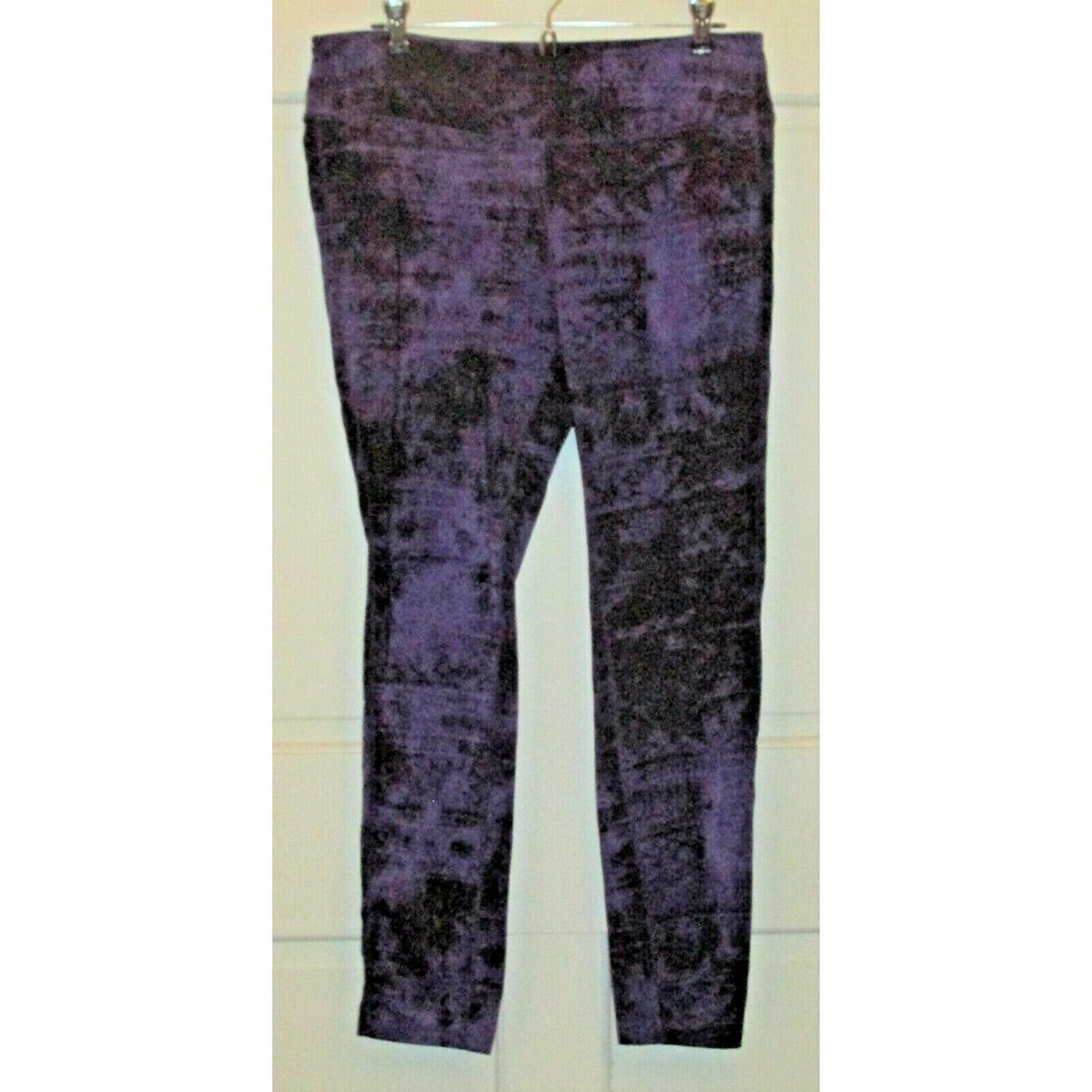 Tangerine Women's Purple Yoga Pants Knit Stretch Activewear Leggings Size L
